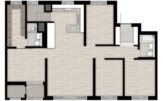 84평형 A타입 평면도