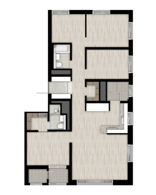 84평형 C타입 평면도